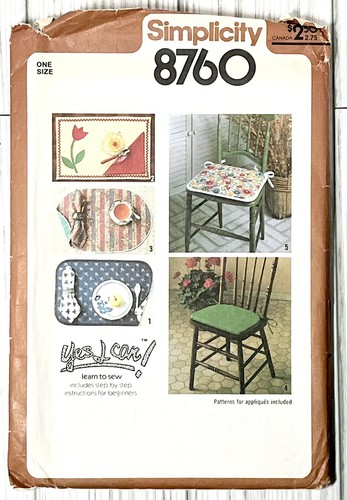 Vintage simplicity 8760 chair - simplicity,