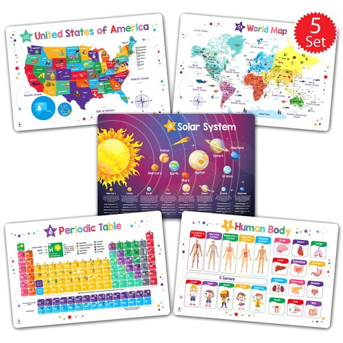 Educational placemats for - 5,