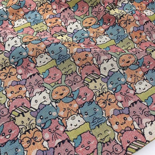 Vintage cute cat jacquard - cute,